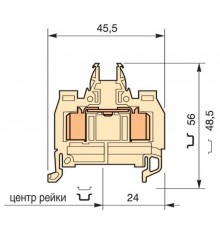 Клемма D1,5/6.ADO.NF ADO 1.5мм.кв. беж.  1SNA399730R1700  TE