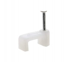 Скоба для кабеля плоская Б10 мм (50 шт) - пакет  103660  Tech-KREP