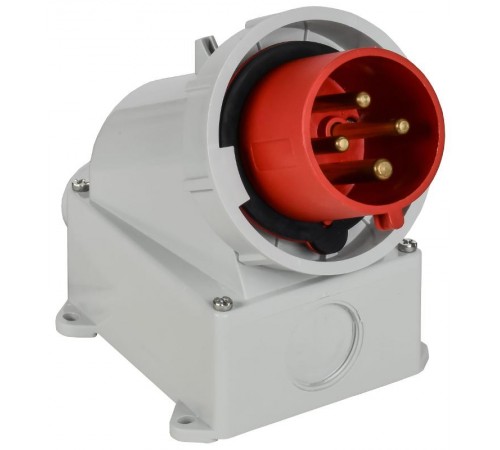 Вилка стационарная ССИ-5242 32А-6ч 380В 3P+PE IP67  PSR52-032-4-0-67  IEK