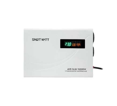 Стабилизатор напряжения настенный SMARTWATT AVR SLIM 1500RW  4512020310003  SMARTWATT