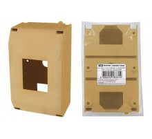 Бокс пластиковый навесной КМПн 1/4 для наружной установки IP20 "ЭКО" (сосна) инд. штрихкод, (ВхШхГ) 217х245х421мм  SQ0907-0502  TDM