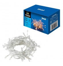 Гирлянда светодиодная  с контроллером  ULD-S0500-050/DTA WARM WHITE IP20   5м. 50 диодов. теплый белый свет. шнур прозр..  UL-00005256  Uniel