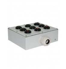 ПКУ-15-21.331-54У2 (6*ВК30-10-11110-54(1з+1р) черная + 3*ВК30-10-11110-54(1з+1р) красная + PG-36), пост управления (ЭТ)  ET054502  Электротехник