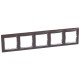 Valena Темное дерево/Серебро Рамка 5-ая горизонт.  770375  Legrand