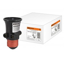 Патрон-розетка карболитовый Е27 черный  SQ0335-0022  TDM