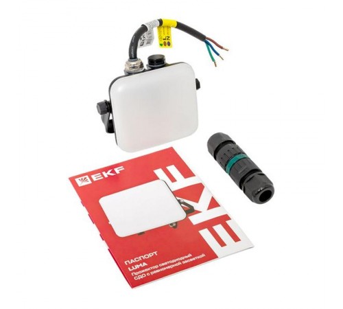 Прожектор светодиодный СДО-4001 10Вт 4000К IP65 с равномерной засветкой LUMA EKF  FLL-4001-10-4000  EKF