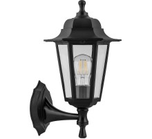 Светильник садово-парковый НБУ 06-60-001 60W 230V E27 340*207мм черный, вверх/вниз, 6-ти гранник  32227  FERON