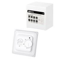 Термостат для теплых полов ТТП 16А 250В с датчиком 3 м белый  SQ1805-1062  TDM