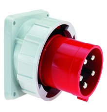 Вилка встраиваемая наклонная 125А 5p (3P+N+PE) 400В 6h,IP67 фланец 130х120 I 2744-Bals I Bals