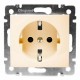 Valena DIY Розетка в рамку с заземлением слоновая кость  695612  Legrand