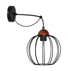 Светильник "Конти" 511 черн.муар медь (Плафон Шар) НББ 01-60-165 Е27  1005405032  Элетех