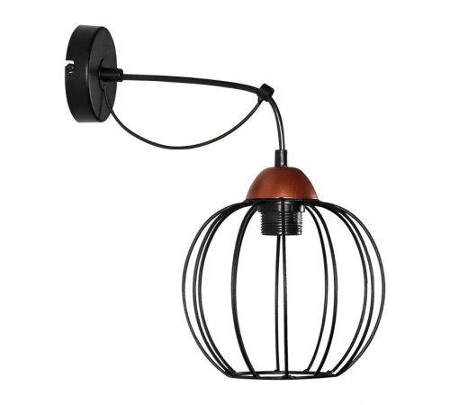 Светильник "Конти" 511 черн.муар медь (Плафон Шар) НББ 01-60-165 Е27  1005405032  Элетех