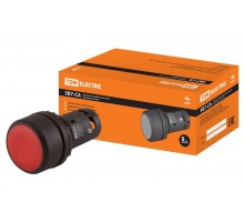 Кнопка с фиксацией SB7-CAL45 d22мм 1з+1р красная  SQ0746-0015  TDM