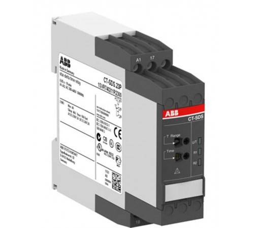 Реле времени CT-SDS.22P (переключение звезда-треугольник) 24-240B AC, 24- 48B DC, 2ПК, пружинные клеммы  1SVR740210R3300  ABB