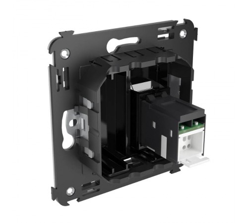 Розетка RJ-45 в стену, 5e одинарная, Avanti, "Черный квадрат"  4402463  DKC