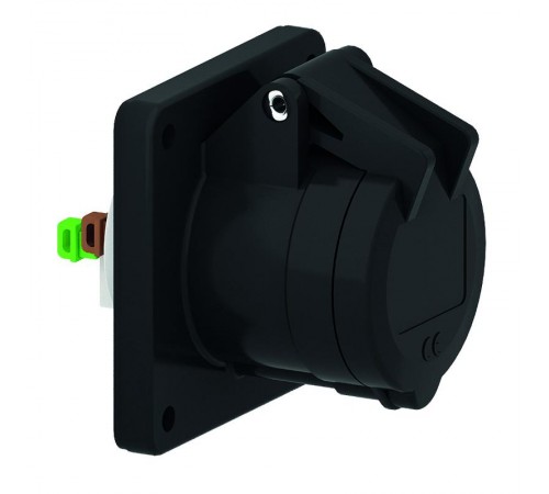 Розетка панельная 3р(2p + PE) 16А 230-380 QC черная IP44 I 130269-Bals I Bals