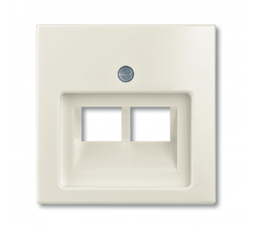 ABB Basic 55 Шале (белый) Накладка 2-ой ТЛФ/комп розетки наклонной  1753-0-0209   2CKA001753A0209  ABB