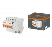 Выключатель автоматический дифференциального тока АД-4 4п 40А C 30мА тип AC (7 мод)  SQ0221-0009  TDM