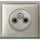 Celiane Мех TV-FM-SAT розетка единственная 2 мод  067388  Legrand
