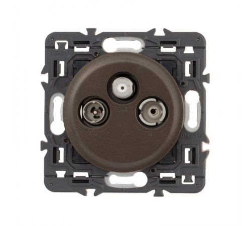 Celiane Мех TV-FM-SAT розетка единственная 2 мод  067388  Legrand