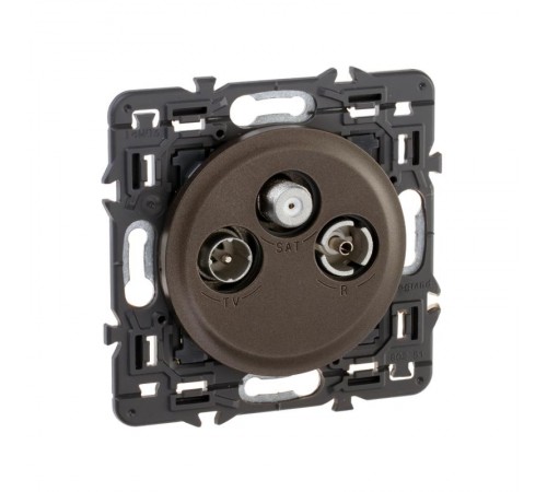 Celiane Мех TV-FM-SAT розетка единственная 2 мод  067388  Legrand