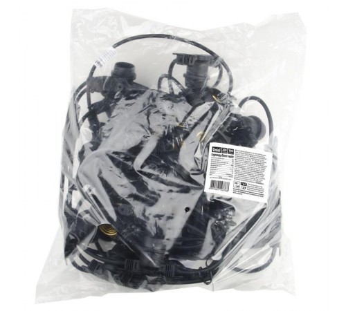 Гирлянда Белт-лайт  UDL-K120 200/E27/100M IP65 BLACK BELT-LIGHT  100 м + 1,5м сетевой шнур. 200 патронов E27, шаг 50см. Чёрная  UL-00006479  Uniel