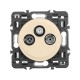 Celiane Мех TV-FM-SAT розетка единственная 2 мод  067388  Legrand