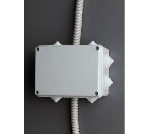 Коробка распределительная КМ41242 для о/п 150х110х70 мм IP55 (RAL7035, 10 гермовводов)  UKO10-150-110-070-K41-55  IEK