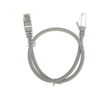 Патч-корд F/UTP CAT 6, RJ45-RJ45, 26AWG, LSZH, серый, 0.5м REXANT  02-0210-05  REXANT