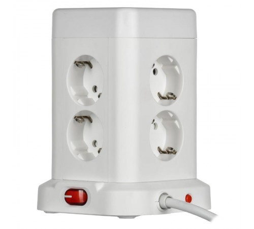 DOMINIC Удлинитель У08K 1,5м 3х1мм2 USB A+C 20Вт бел  DN-YP30-16-08-01-ZKU-K01  IEK