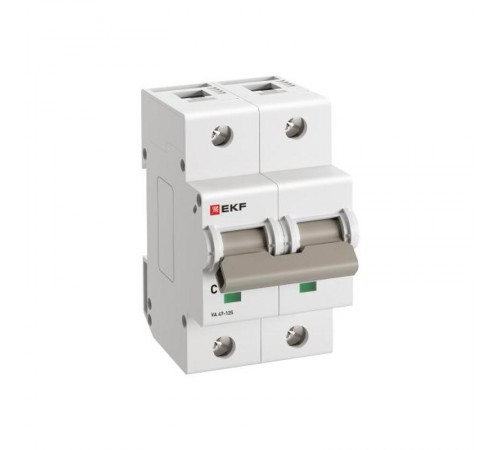 Выключатель автоматический ВА 47-125 2P 32А (C) 15кА PROXIMA   mcb47125-2-32C  EKF
