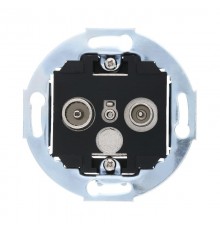 Механизм розетки TV+FM оконечный Vintage  885200-1  Ecoplast