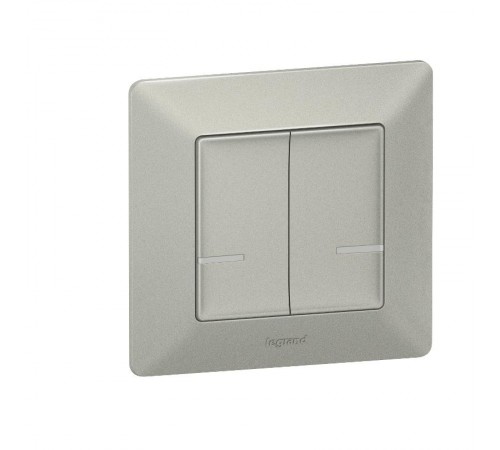 Выключатель Умный беспроводной 2-кл. Valena Life алюм. Netatmo  752387  Legrand