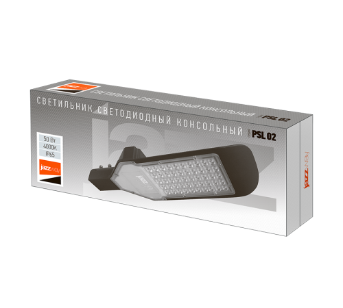 Светильник светодиодный консольный уличный ДКУ PSL 02 50w 4000K IP65 GR AC85-265V (3г.гар)  .5023086  Jazzway
