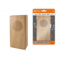 Звонок ЗПС-10/2-Пт "ЭКО" сосна (проводной, без кнопки, сеть, "птичка")  SQ1901-0026  TDM