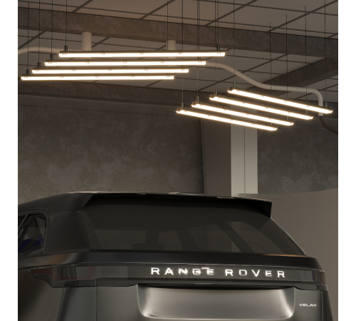 Светильник светодиодный промышленный линейный СПП-Т8-G13 INDUSTRY 220-230V IP65 1260*107*61мм для LED ламп 2х1200мм  909410212  Gauss