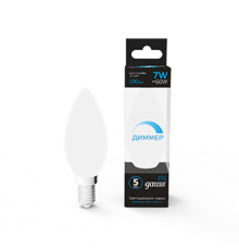 Лампа светодиодная Свеча 7W 590lm 6500К E14 диммируемая  103101307-D  Gauss
