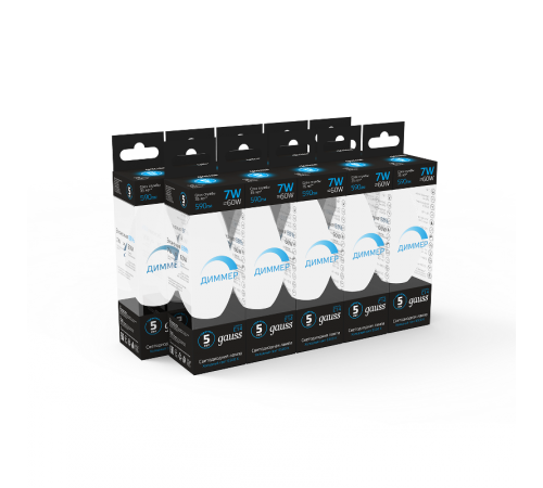 Лампа светодиодная Свеча 7W 590lm 6500К E14 диммируемая  103101307-D  Gauss