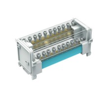 Блок распределительный на DIN рейку 2р 125А, 7х6мм 2х7,5мм 2x9мм.  BD125112  DKC