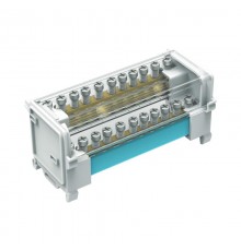 Блок распределительный на DIN рейку 2р 125А, 7х6мм 2х7,5мм 2x9мм.  BD125112  DKC