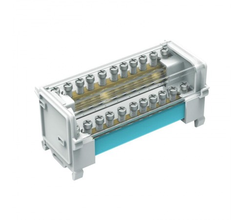 Блок распределительный на DIN рейку 2р 125А, 7х6мм 2х7,5мм 2x9мм.  BD125112  DKC