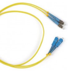Патч-корд FC-S2-9-FC/UR-SC/AR-H-1M-LSZH-YL волоконно-оптический (шнур) SM 9/125 (OS2), FC/UPC-SC/APC, 2.0 мм, simplex, LSZH, 1 м  248422  Hyperline