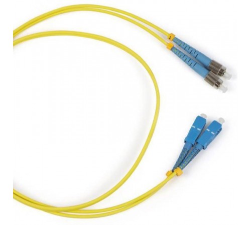 Патч-корд FC-S2-9-FC/UR-SC/AR-H-1M-LSZH-YL волоконно-оптический (шнур) SM 9/125 (OS2), FC/UPC-SC/APC, 2.0 мм, simplex, LSZH, 1 м  248422  Hyperline