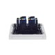 FORTE&PIANO Розетка комп. 2-ая RJ45 кат.6 FP234 белый  FP-K20-2-K01  IEK
