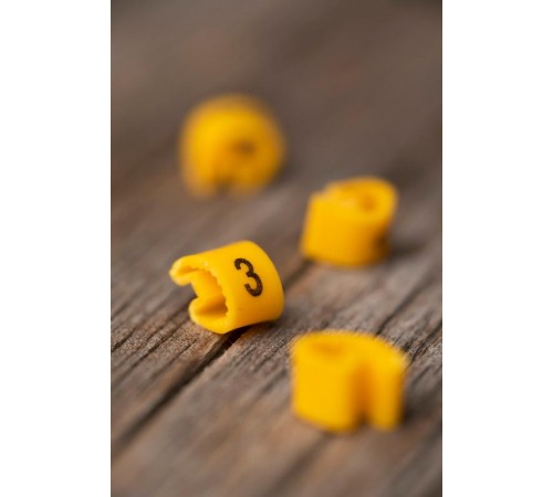 Маркер-кабельный 4,0кв.мм "3"(500шт.) (ЕС-2) EKF PROxima  plc-KM-4-3  EKF