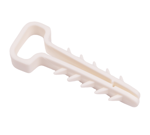 Дюбель-хомут PCD-F 06x12-45-100WH PA6.6 (100 шт/уп)  .5054943  Jazzway