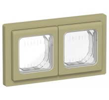 FLITE Рамка 2-местная IP55 Рпро-2-55-ФлО оливковый  FI-M20-32-55-K26  IEK