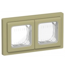 FLITE Рамка 2-местная IP55 Рпро-2-55-ФлО оливковый  FI-M20-32-55-K26  IEK
