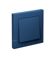 AtlasDesign Аквамарин Выключатель 1-клавишный, сх.1, 10АХ, (в сборе с рамкой), быстрозажимные клеммы  ATN001112S  SE