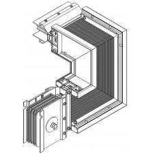 Секция Z вверх лев. 630А Al 3L+N+PER НК IP55 тран. IEK  LB-0630A4-25-F-ZUL  IEK